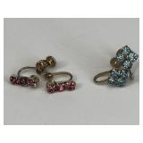 2- Pair Vintage Screwback Earrings