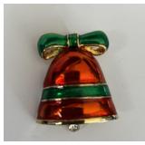 Vintage Enamel Bell Brooch/Pendant