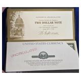Monetary Exchange Uncirculated $2 Bills