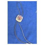 Rhodonite Gemstone Bolo Tie