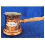 Vintage Teleflora 'Le Petit Saucier' Copper Pot