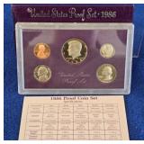 United States 1986 Proof Coin Set