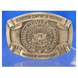 Aluminum Warrick Belt Buckle