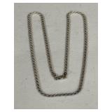 Sterling Silver Rope Necklace