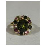 Beautiful Estate Multi Gemstone Ring