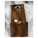 Pepsi Bottle Opener & Wood Plaque