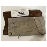 Co. R. Thorpe & Co. Pipe Pit Guage & Case