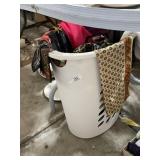 Basket of Silk Scarves