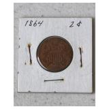 1864 Two Cent Piece
