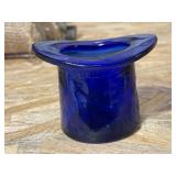 Cobalt Blue Top Hat Toothpick Holder