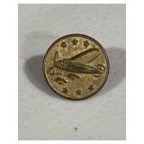 Vintage Overall Trouser Drop Airplane Stud Button