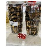 Treasure Island Las Vegas Dice & Glass Set
