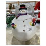 Large Snowman Cookie Jar