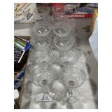 Ornate Etched Crystal Stemware