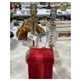 Vintage Vanity Lamps & Velvet Box