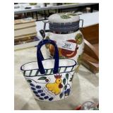 Ceramic Basket & Canister