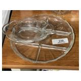 Anchor Hocking Candy Dish & Divided Tray