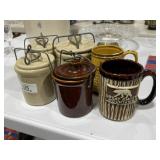 Collectible Mugs & Crocks with Lids