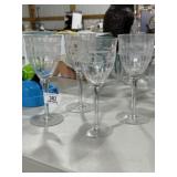 4 Piece Fostoria Glass Set