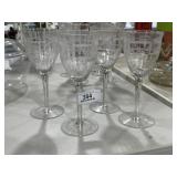11 Piece Fostoria Glass Set