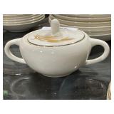 1 Piece Golden Wheat 22K Gold Trim Dishes