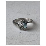Sterling Silver Blue Topaz Ring