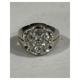 18K HE Men's Vintage Cluster Ring