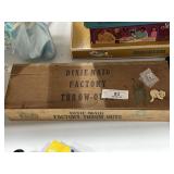 Old Wooden Box & Pens