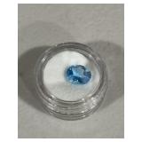 Oval Swiss Blue Topaz Collectible Gemstone