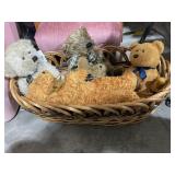Collectible Bears in Basket