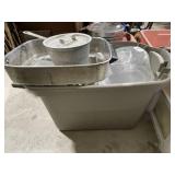 large Tote of Vintage Christmas Items