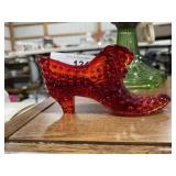 Fenton Glass Shoe