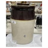 #4 Stoneware Crock with Lid