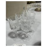 Crystal Stem Shot Glasses