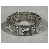 Large Vintage Crystal Bracelet