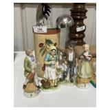 Large Vase with Utensils & Figurines