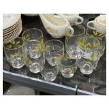 9 Pieces Golden Wheat 22K Gold Trim Dishes