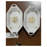 2 Pieces Spode China Bone Dishes