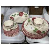 23 Piece Blue Ridge Southern Pottery Dishes