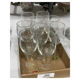 Grape Pattern Crystal Stemware