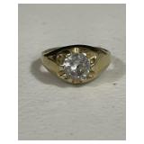 Men's Large Solitaire Ring