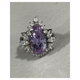 Sterling Silver Gemstone Cocktail Ring