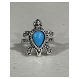 Turquoise Turtle Ring