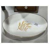 Golden Wheat 22k Gold Vintage Platter