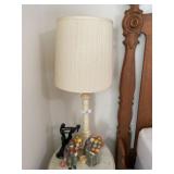 2 Marble Lamps & Miscellaneous Collectibles