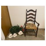 Cane Bottom Arm Chair & More