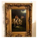 Framed Oil on Canvas Painting