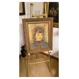 Portrait Painting & Easel