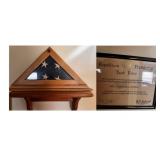 Ronald Reagan Taskforce Certificate & Burial Flag