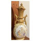 French Porcelain Lidded Vase / Urn